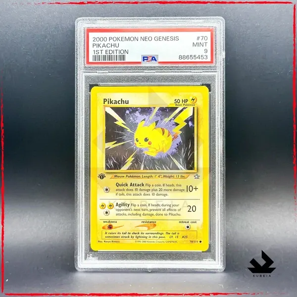 Carta Pokémon Pikachu dello Store Kubeia
